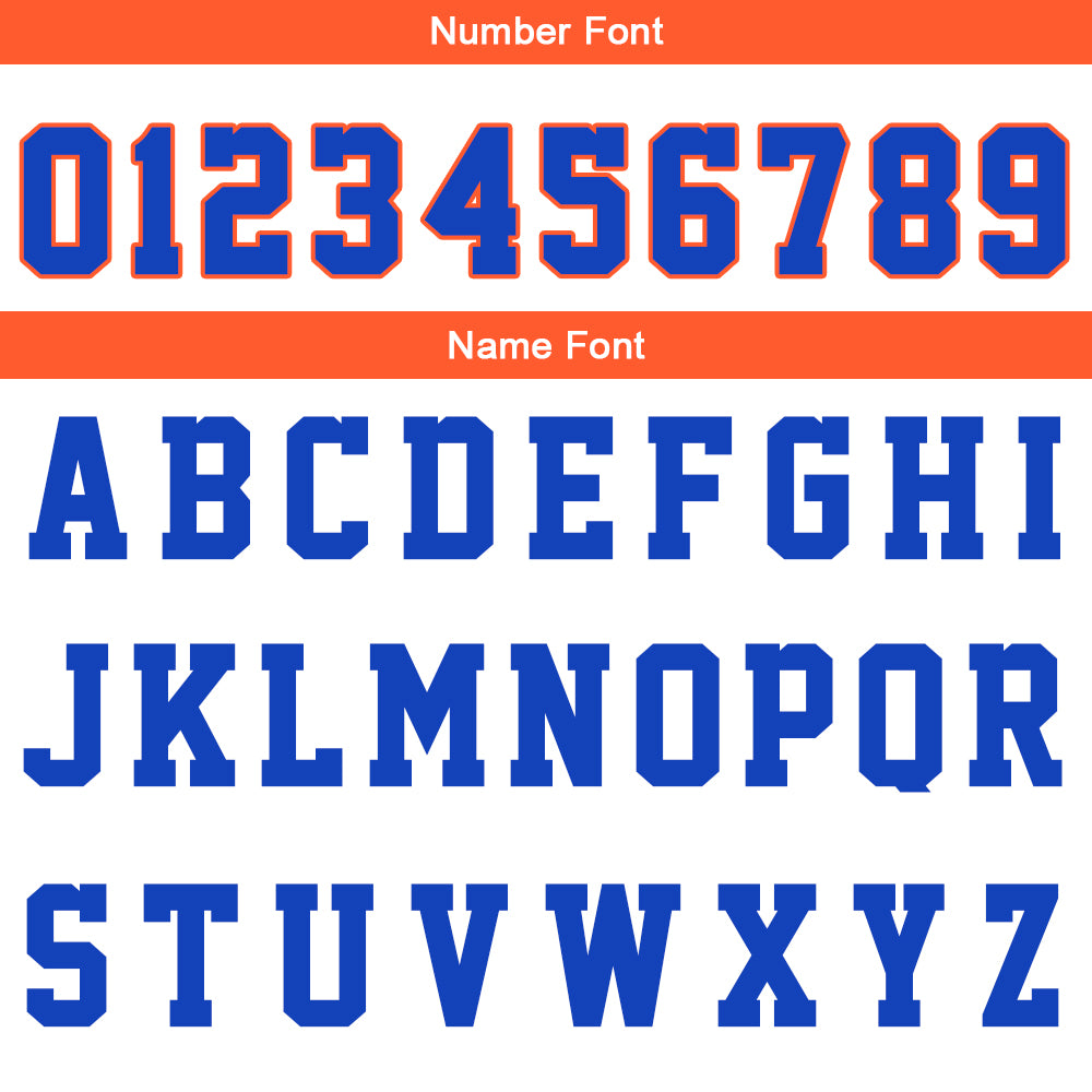 Benutzerdefinierte Royal Orange Reversible Basketball Jersey Personalisierte Print Name Nummer Logo