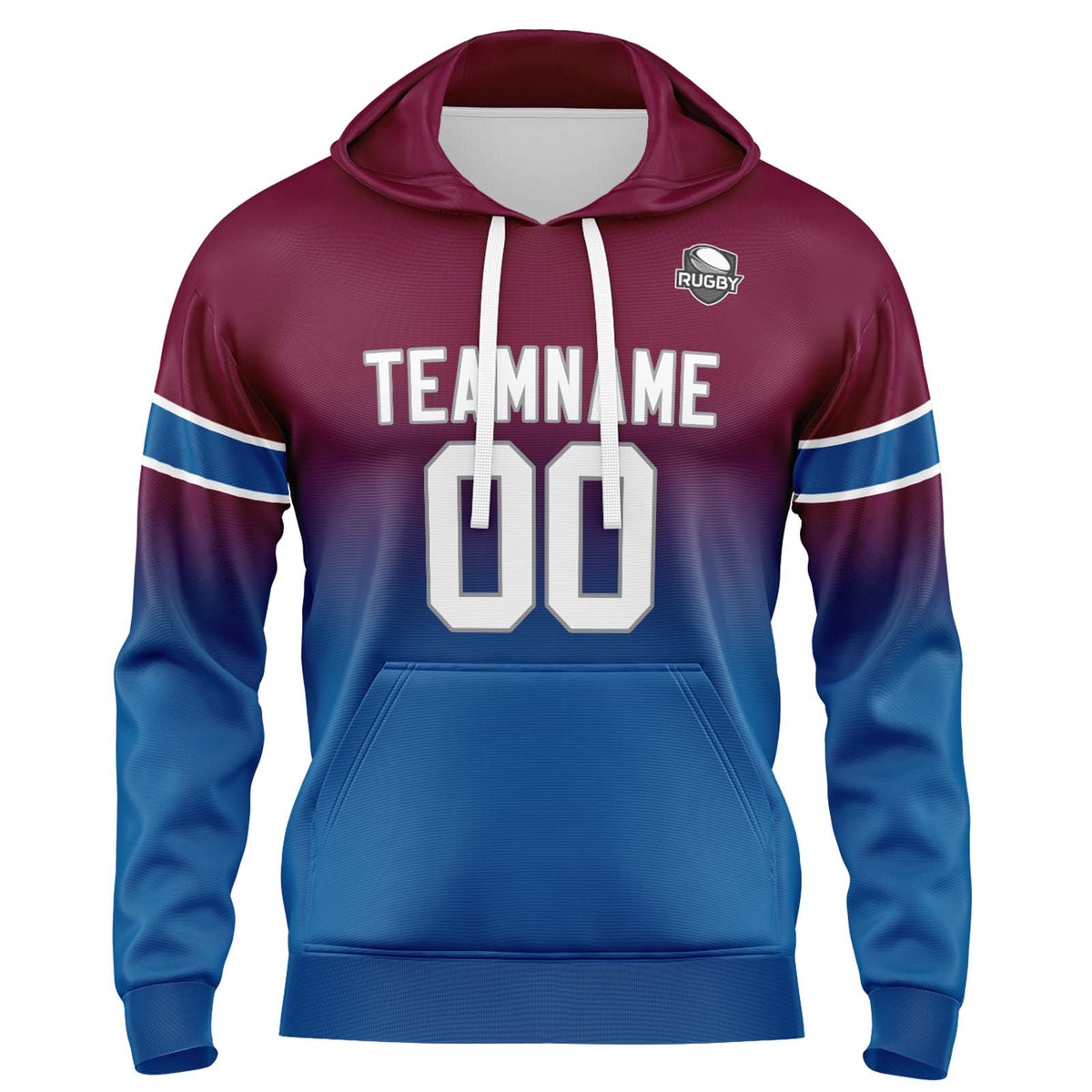Benutzerdefinierter Verlauf Sweatshirt-Hoodie für Mann, Frau, Mädchen, Junge. Drucken Sie Ihr Logo, Ihren Namen und Ihre Nummer ﻿