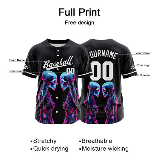 Benutzerdefinierte Baseball Jersey Personalisierte Baseball Shirt genäht und Druck Blau