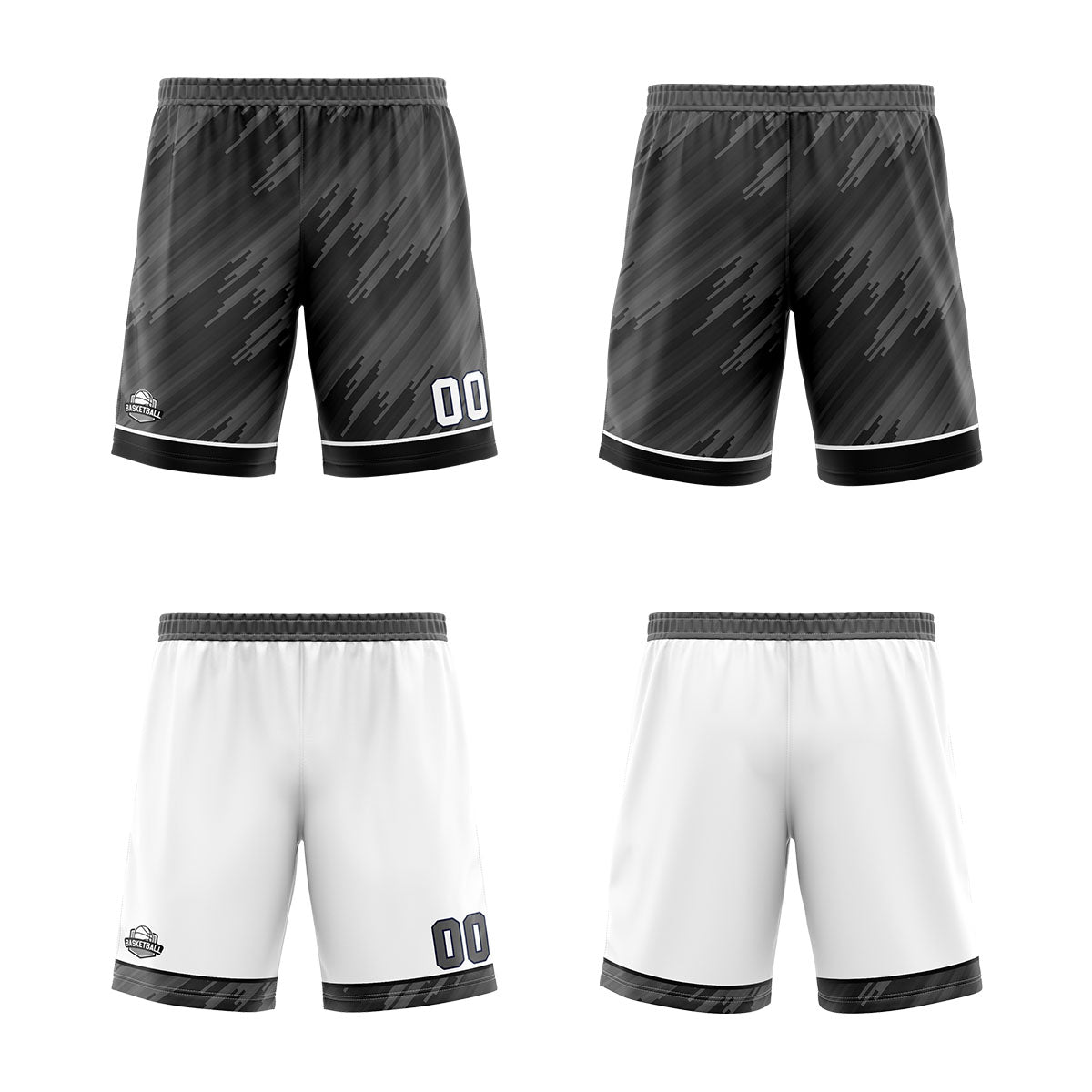 Benutzerdefinierte Grau Reversible Basketball Jersey Personalisierte Print Name Nummer Logo