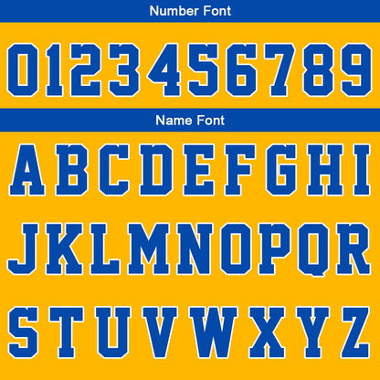 Benutzerdefinierte Gelb Blau Kurzarm-Kapuzenpullover für Männer Frauen Hemden mit Kapuzen gedruckt Name Logo