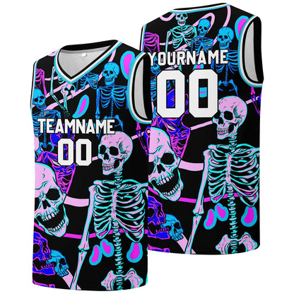 Individuelle Basketball-Jersey für Männer und Frauen. Gestickter und gedruckter Name, Nummer und Logo
