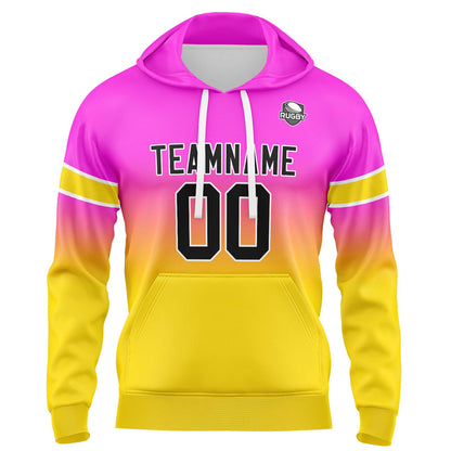 Benutzerdefinierter Verlauf Sweatshirt-Hoodie für Mann, Frau, Mädchen, Junge. Drucken Sie Ihr Logo, Ihren Namen und Ihre Nummer