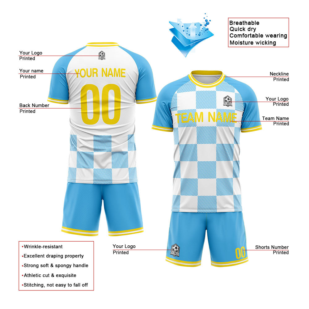 Benutzerdefinierte Fußballuniform Jersey Kinder Erwachsene Personalisiertes Set Jersey Shirt