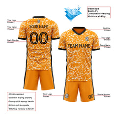 Benutzerdefinierte Fußballuniform Jersey Kinder Erwachsene Personalisiertes Set Jersey Shirt