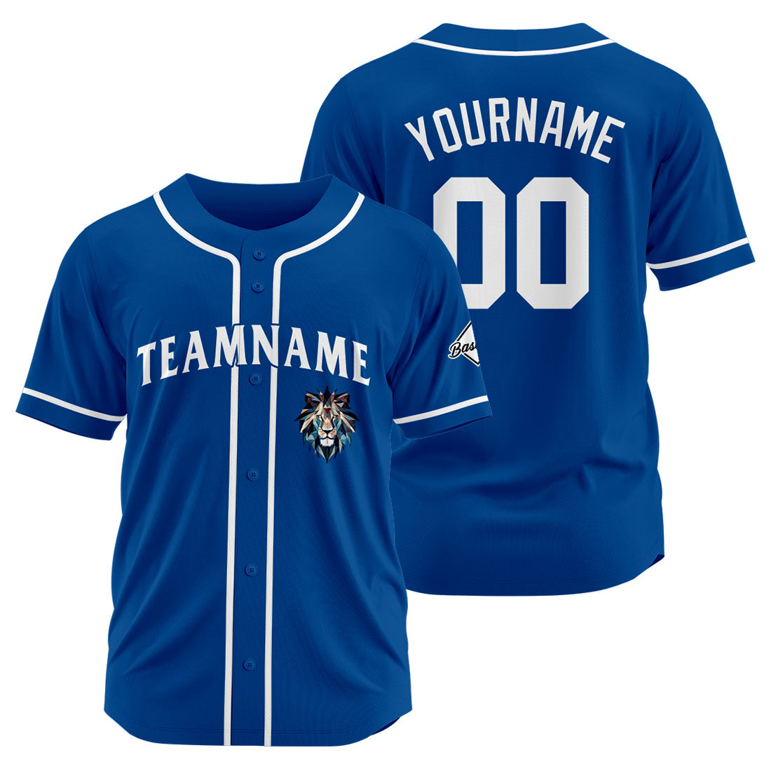 Benutzerdefinierte Baseball Jersey Personalisierte Baseball Shirt genäht und Druck Royal