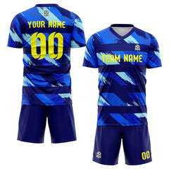 Benutzerdefinierte Fußballuniform Jersey Kinder Erwachsene Personalisiertes Set Jersey Shirt