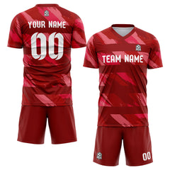 Benutzerdefinierte Fußballuniform Jersey Kinder Erwachsene Personalisiertes Set Jersey Shirt