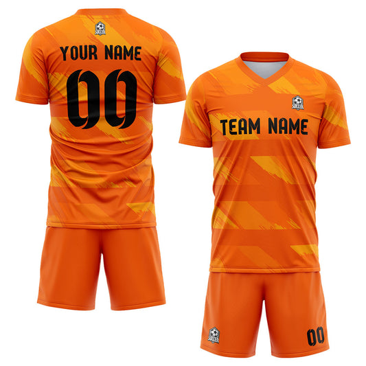 Benutzerdefinierte Fußballuniform Jersey Kinder Erwachsene Personalisiertes Set Jersey Shirt