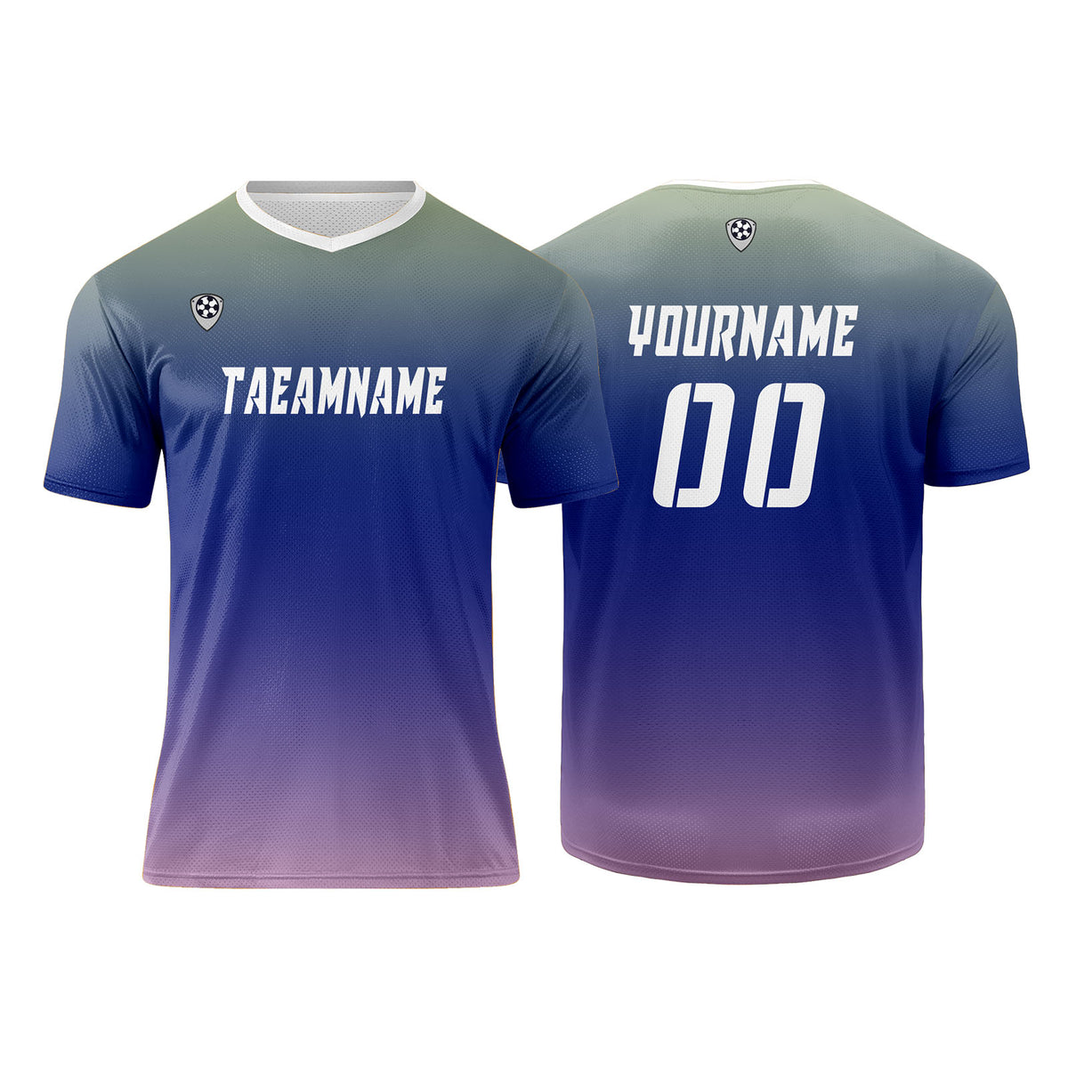 Benutzerdefinierte Gelb Blau Rosa Trikots für Männer Frauen Personalisierte Fußball Uniformen für Erwachsene und Kind