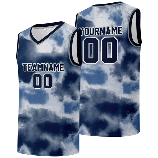Individuelle Basketball-Jersey für Männer und Frauen. Gestickter und gedruckter Name, Nummer und Logo