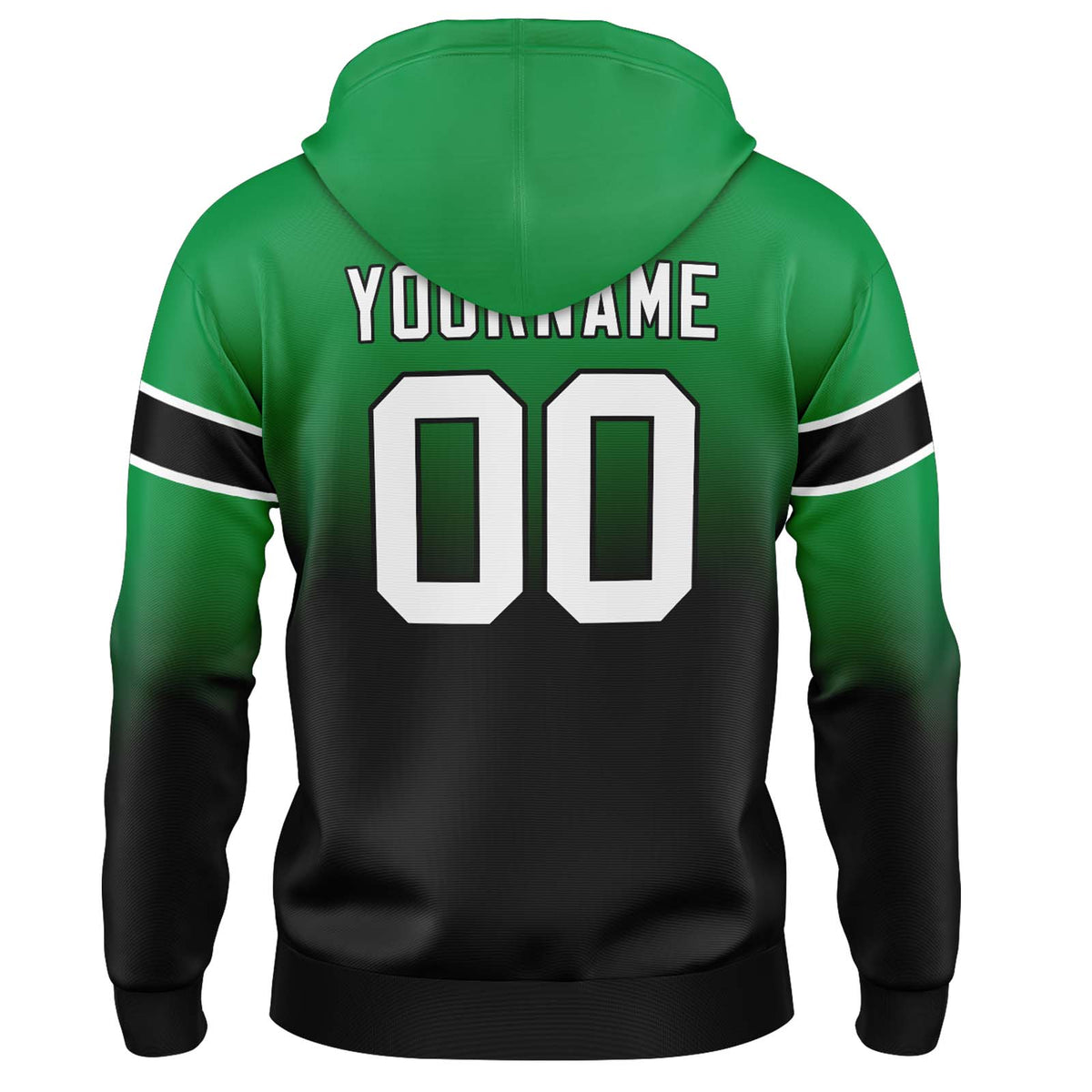Benutzerdefinierter Verlauf Sweatshirt-Hoodie für Mann, Frau, Mädchen, Junge. Drucken Sie Ihr Logo, Ihren Namen und Ihre Nummer ﻿