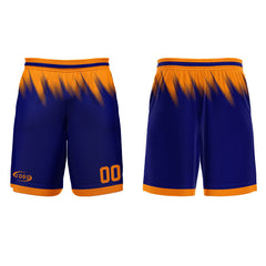 Benutzerdefinierter Blau Orange Basketball Jersey Uniform Anzug gedruckt Ihr Logo Name Nummer