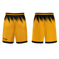Benutzerdefinierter Gelb Schwarz Basketball Jersey Uniform Anzug gedruckt Ihr Logo Name Nummer