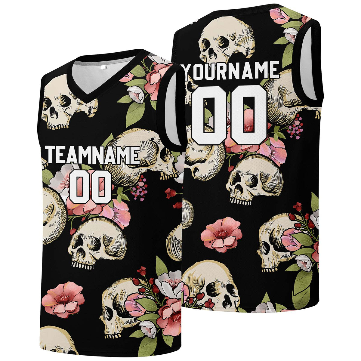 Individuelle Basketball-Jersey für Männer und Frauen. Gestickter und gedruckter Name, Nummer und Logo