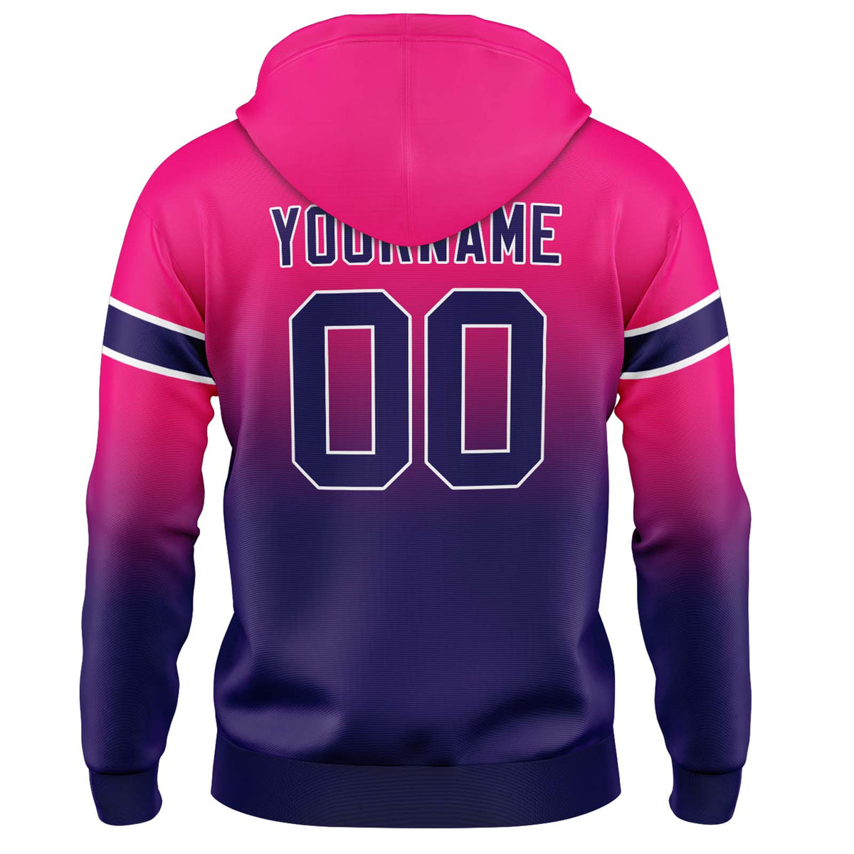 Benutzerdefinierter Verlauf Sweatshirt-Hoodie für Mann, Frau, Mädchen, Junge. Drucken Sie Ihr Logo, Ihren Namen und Ihre Nummer