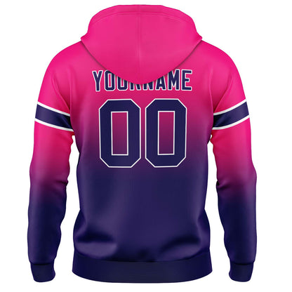Benutzerdefinierter Verlauf Sweatshirt-Hoodie für Mann, Frau, Mädchen, Junge. Drucken Sie Ihr Logo, Ihren Namen und Ihre Nummer