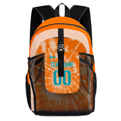 Anpassen Orange Sport Rucksäcke Mit Personalisiert Namen, Zahlen und Logos
