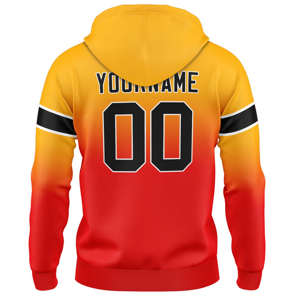 Benutzerdefinierter Verlauf Sweatshirt-Hoodie für Mann, Frau, Mädchen, Junge. Drucken Sie Ihr Logo, Ihren Namen und Ihre Nummer