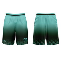 Benutzerdefinierter Olivgrün Blau Farbverlauf Basketball Jersey Uniform Anzug gedruckt Ihr Logo Name Nummer