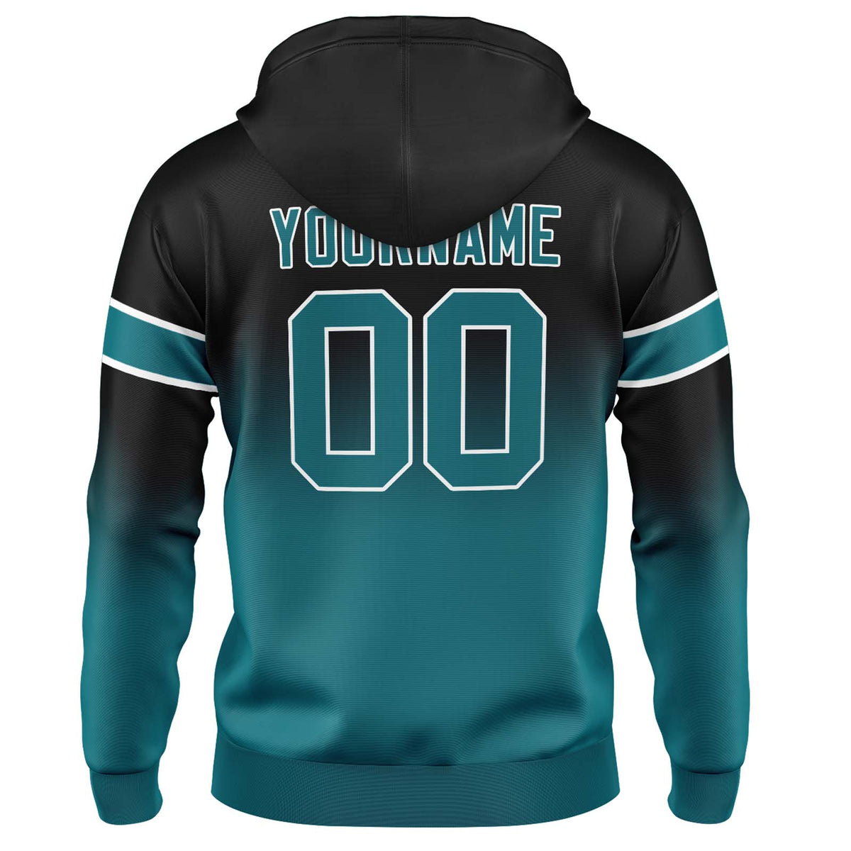 Benutzerdefinierter Verlauf Sweatshirt-Hoodie für Mann, Frau, Mädchen, Junge. Drucken Sie Ihr Logo, Ihren Namen und Ihre Nummer ﻿