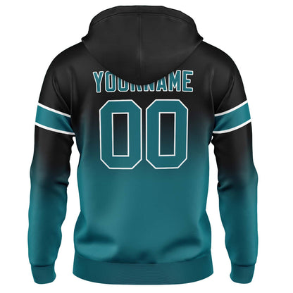 Benutzerdefinierter Verlauf Sweatshirt-Hoodie für Mann, Frau, Mädchen, Junge. Drucken Sie Ihr Logo, Ihren Namen und Ihre Nummer ﻿
