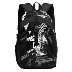 Anpassen Schwarz Weiß Sport Rucksäcke Mit Personalisiert Namen, Zahlen und Logos