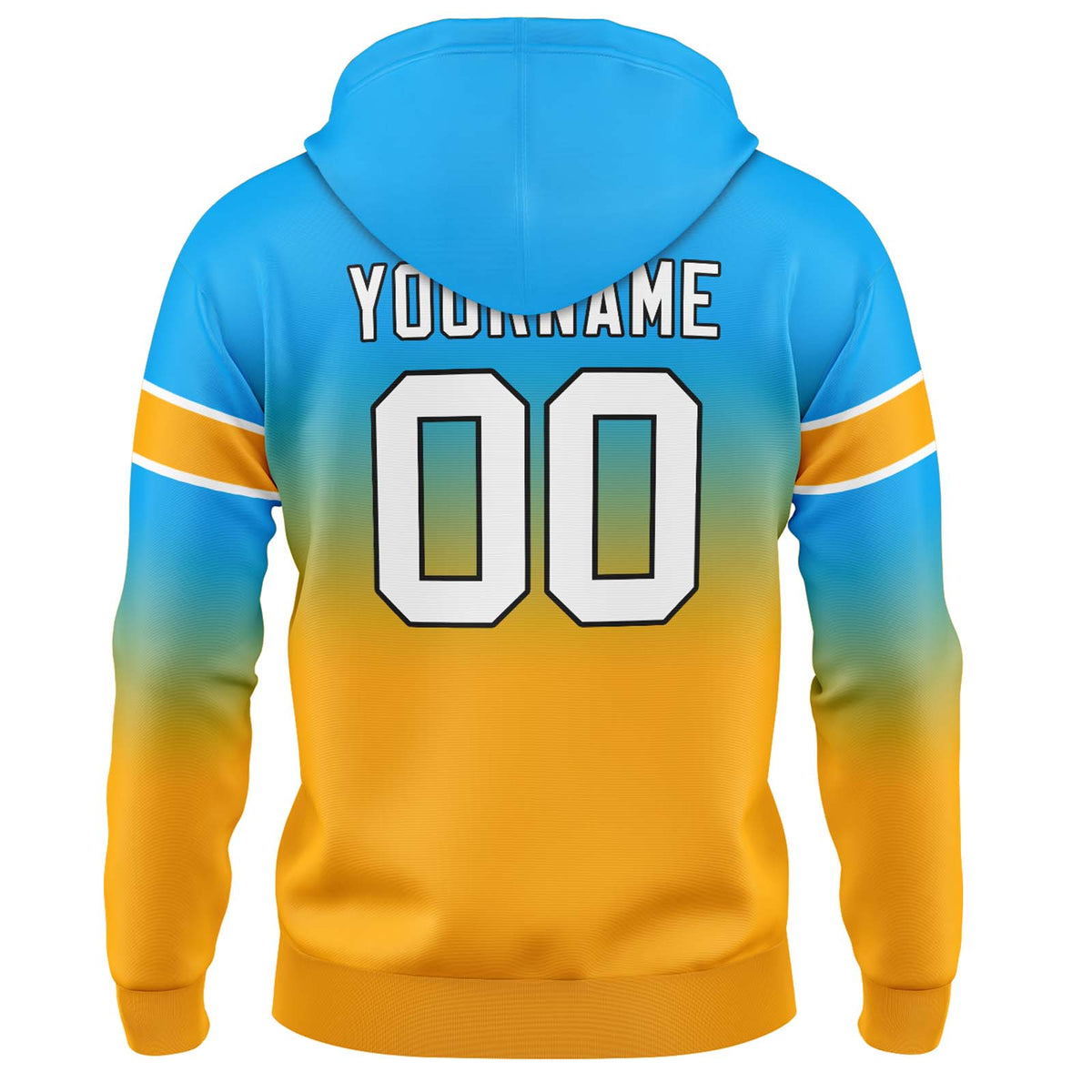 Benutzerdefinierter Verlauf Sweatshirt-Hoodie für Mann, Frau, Mädchen, Junge. Drucken Sie Ihr Logo, Ihren Namen und Ihre Nummer
