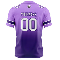 Benutzerdefinierte Lila Gradient Fußball Trikots Personalisierter Name Nummer Logo