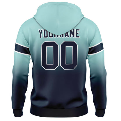 Benutzerdefinierter Verlauf Sweatshirt-Hoodie für Mann, Frau, Mädchen, Junge. Drucken Sie Ihr Logo, Ihren Namen und Ihre Nummer
