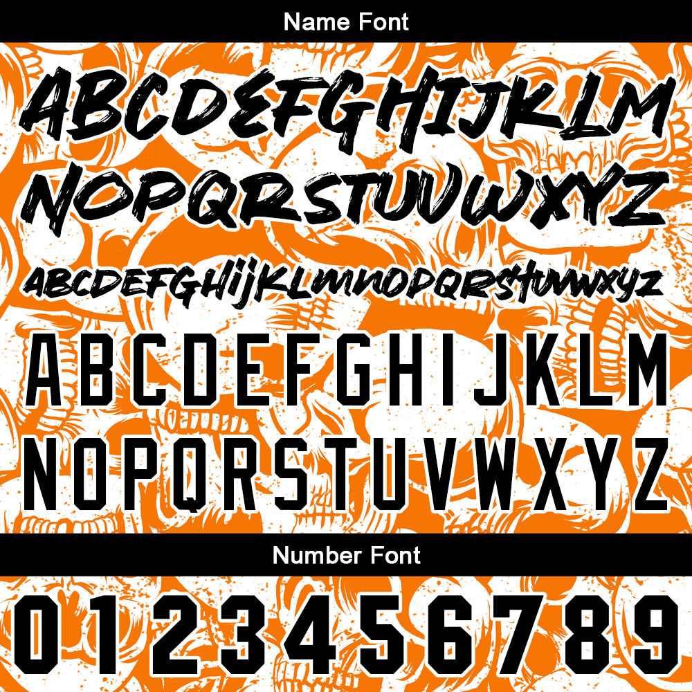 Benutzerdefinierte Baseball Jersey Personalisierte Baseball Shirt genäht und Druck Orange&Weiß