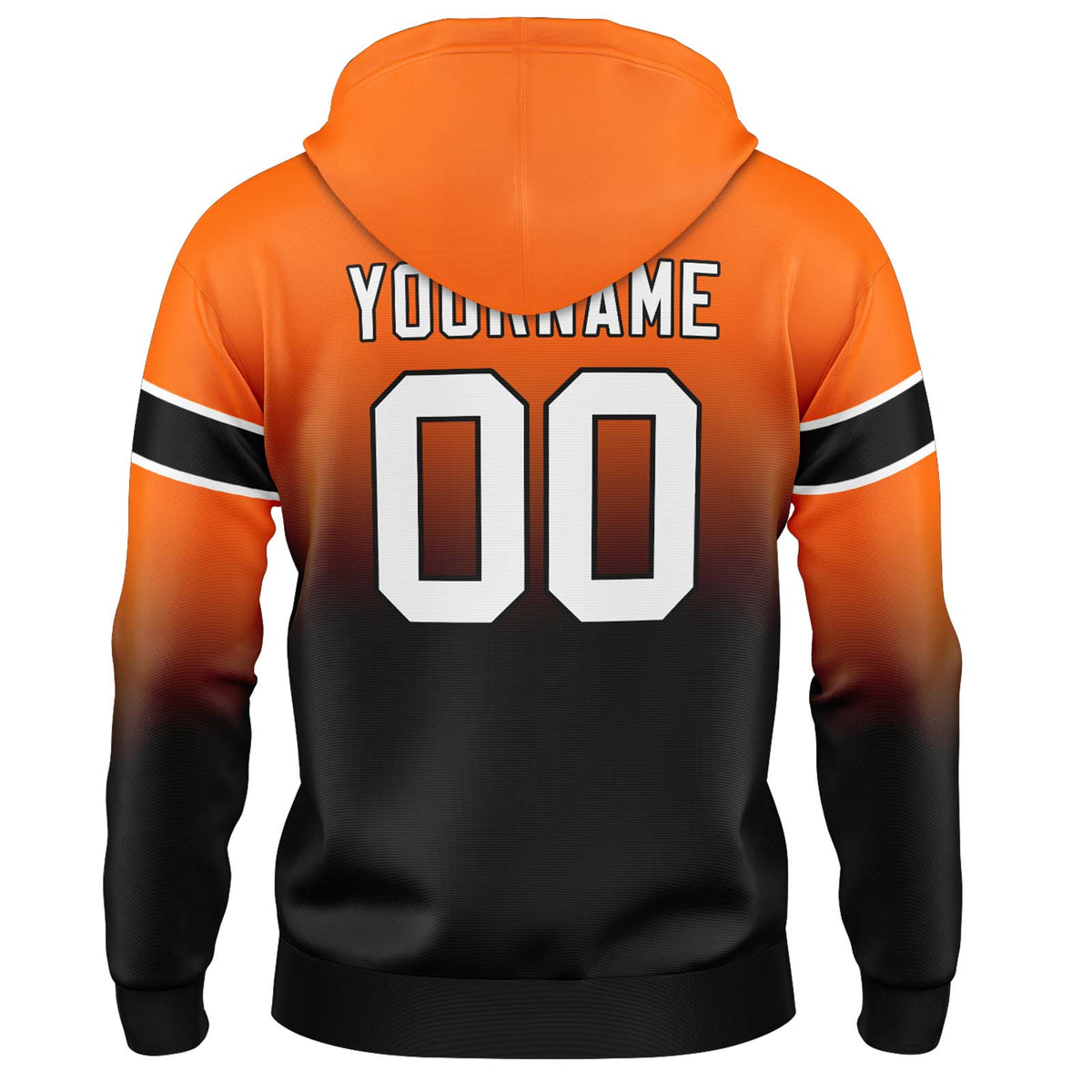 Benutzerdefinierter Verlauf Sweatshirt-Hoodie für Mann, Frau, Mädchen, Junge. Drucken Sie Ihr Logo, Ihren Namen und Ihre Nummer
