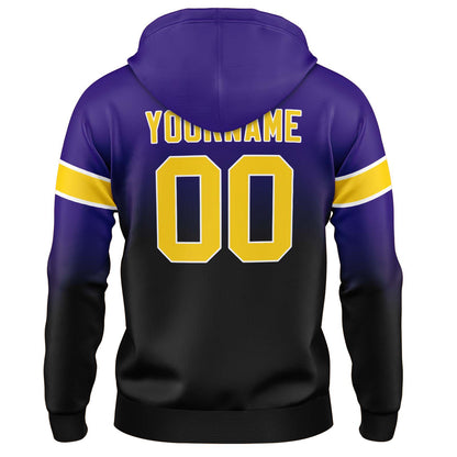 Benutzerdefinierter Verlauf Sweatshirt-Hoodie für Mann, Frau, Mädchen, Junge. Drucken Sie Ihr Logo, Ihren Namen und Ihre Nummer