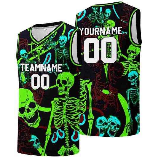 Individuelle Basketball-Jersey für Männer und Frauen. Gestickter und gedruckter Name, Nummer und Logo