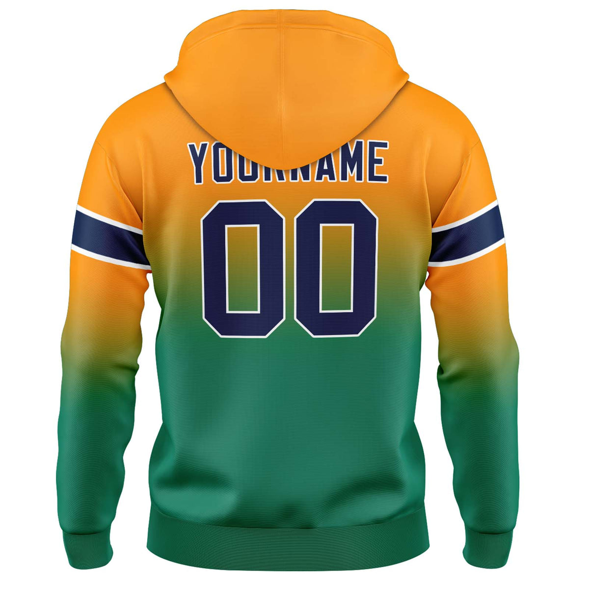 Benutzerdefinierter Verlauf Sweatshirt-Hoodie für Mann, Frau, Mädchen, Junge. Drucken Sie Ihr Logo, Ihren Namen und Ihre Nummer