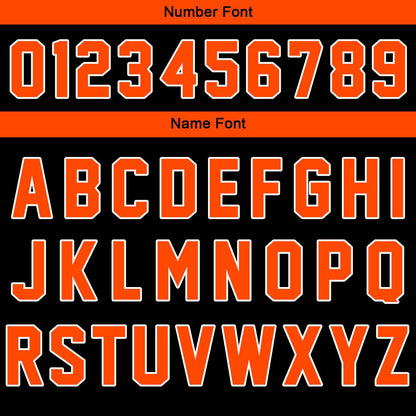 Benutzerdefinierte Verlauf Varsity-Jacke. Letterman-Jacke Orange