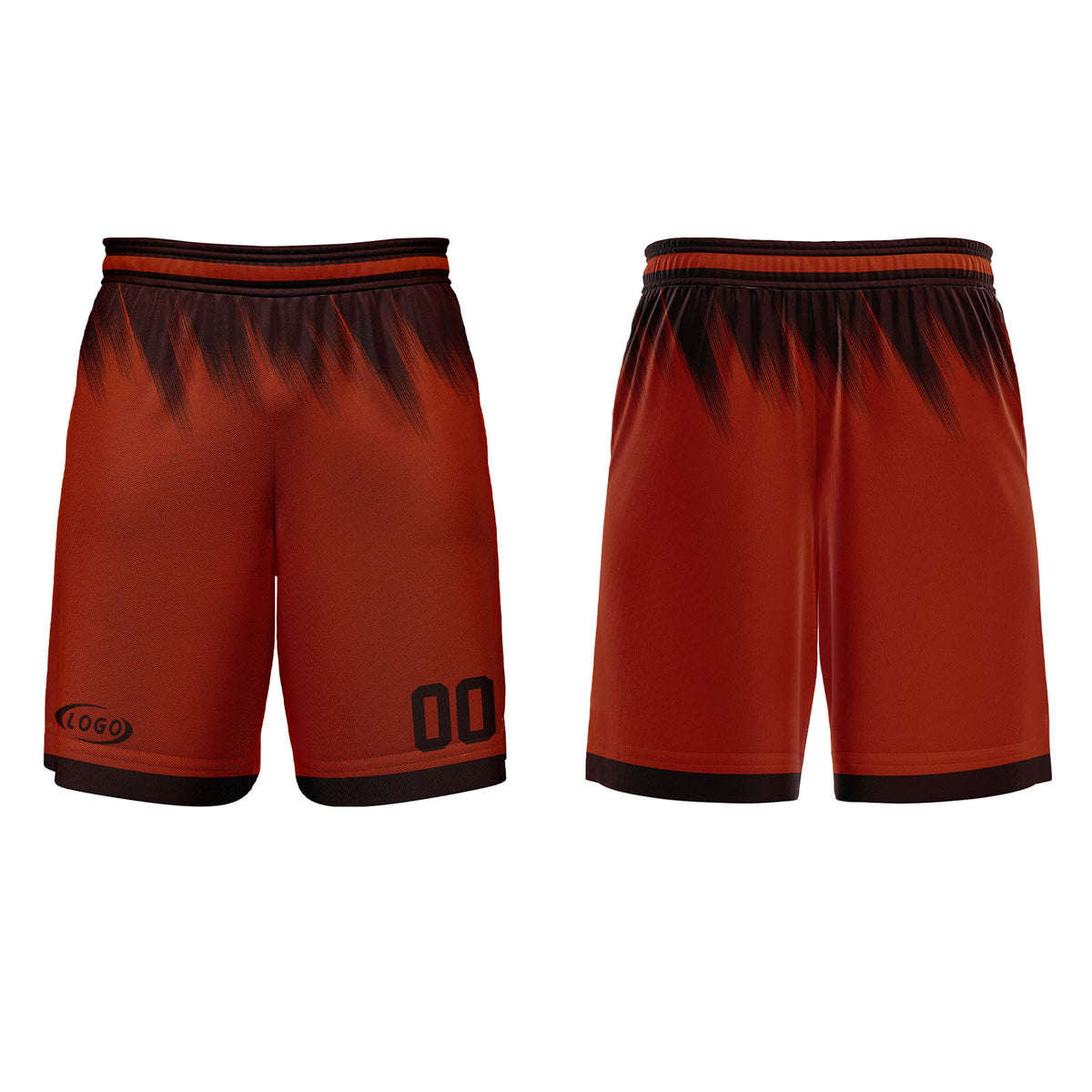 Benutzerdefinierter Braun Dunkelbraun Basketball Jersey Uniform Anzug gedruckt Ihr Logo Name Nummer