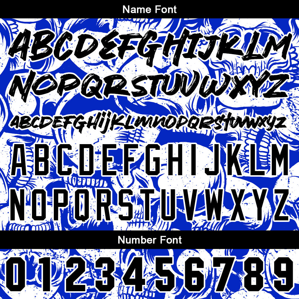 Benutzerdefinierte Baseball Jersey Personalisierte Baseball Shirt genäht und Druck Royal& Weiß