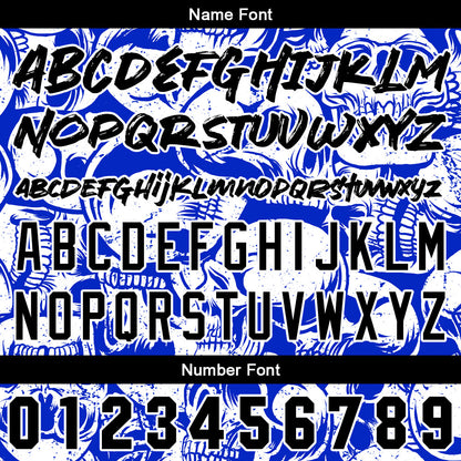 Benutzerdefinierte Baseball Jersey Personalisierte Baseball Shirt genäht und Druck Royal& Weiß