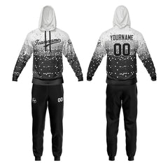 Benutzerdefiniert Grau Tarnung Sport Jersey Satz Trainingsanzug Zur Seite fahren Kapuzenpullover Oberteile und Hose Satz Königlich