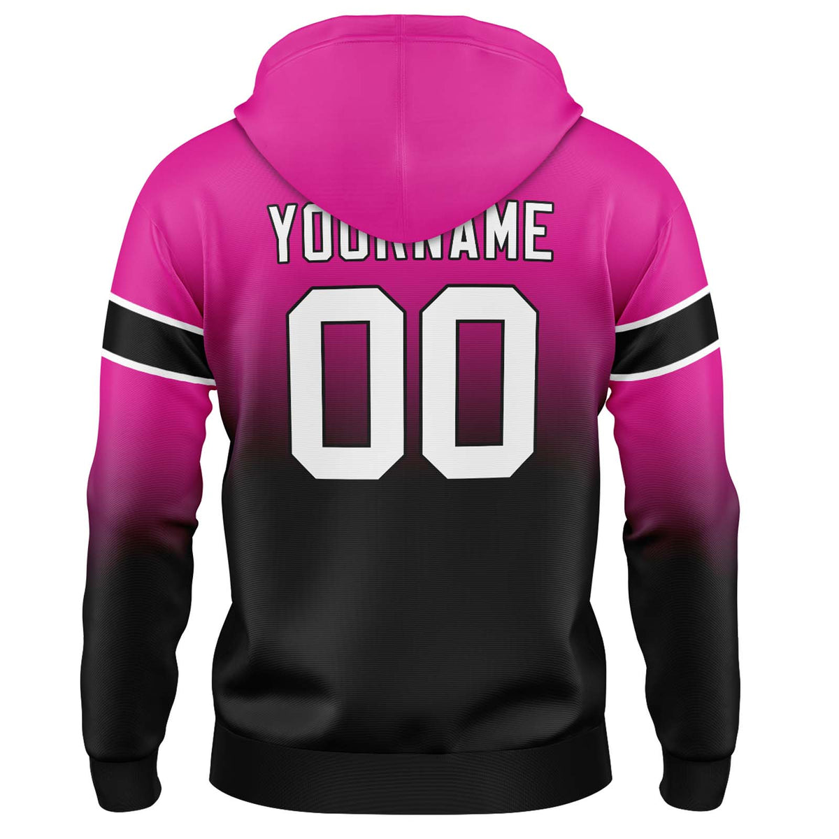 Benutzerdefinierter Verlauf Sweatshirt-Hoodie für Mann, Frau, Mädchen, Junge. Drucken Sie Ihr Logo, Ihren Namen und Ihre Nummer