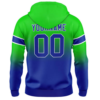 Benutzerdefinierter Verlauf Sweatshirt-Hoodie für Mann, Frau, Mädchen, Junge. Drucken Sie Ihr Logo, Ihren Namen und Ihre Nummer ﻿
