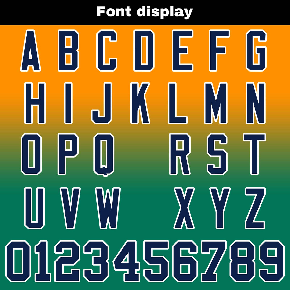 Benutzerdefinierte Gradient Fußball Trikots Personalisierte Name Nummer Logo Orange&Grün