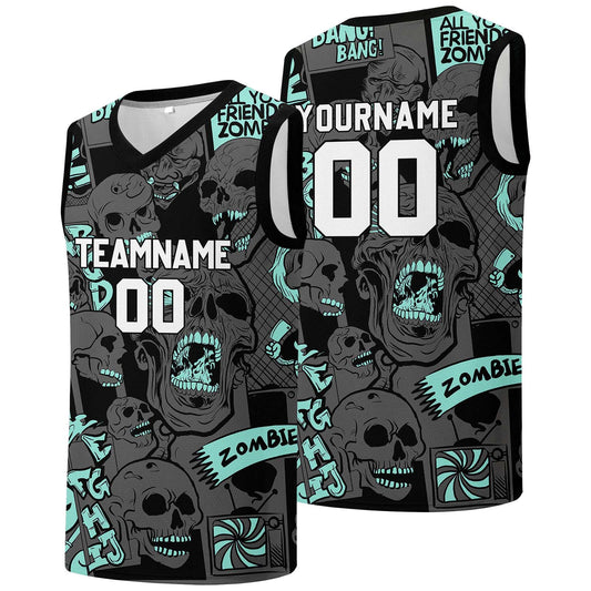 Individuelle Basketball-Jersey für Männer und Frauen. Gestickter und gedruckter Name, Nummer und Logo