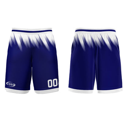 Benutzerdefinierter Blau Weiß Basketball Jersey Uniform Anzug gedruckt Ihr Logo Name Nummer