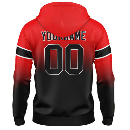 Benutzerdefinierter Verlauf Sweatshirt-Hoodie für Mann, Frau, Mädchen, Junge. Drucken Sie Ihr Logo, Ihren Namen und Ihre Nummer