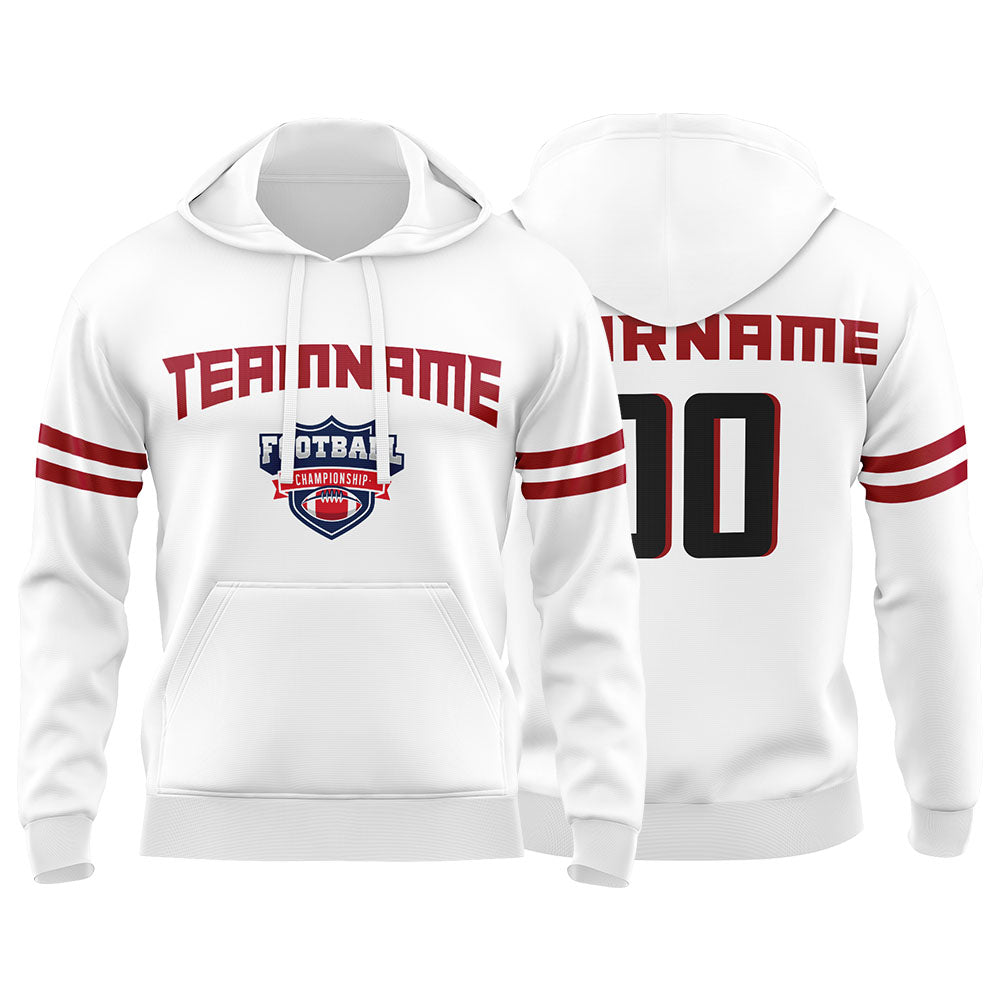 Benutzerdefinierter Sweatshirt-Hoodie für Mann, Frau, Mädchen, Junge. Drucken Sie Ihr Logo, Ihren Namen und Ihre Nummer