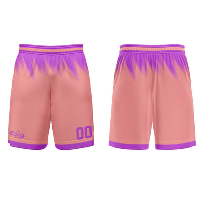 Benutzerdefinierter Pink Lila Basketball Jersey Uniform Anzug gedruckt Ihr Logo Name Nummer