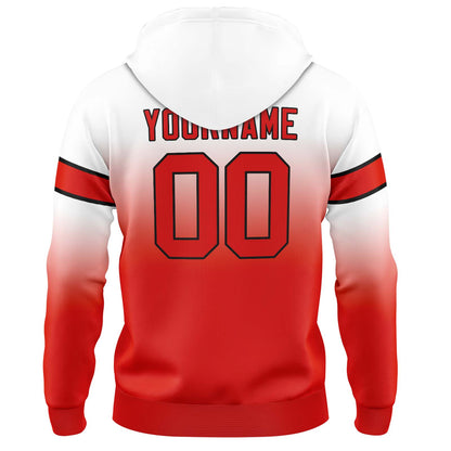 Benutzerdefinierter Verlauf Sweatshirt-Hoodie für Mann, Frau, Mädchen, Junge. Drucken Sie Ihr Logo, Ihren Namen und Ihre Nummer
