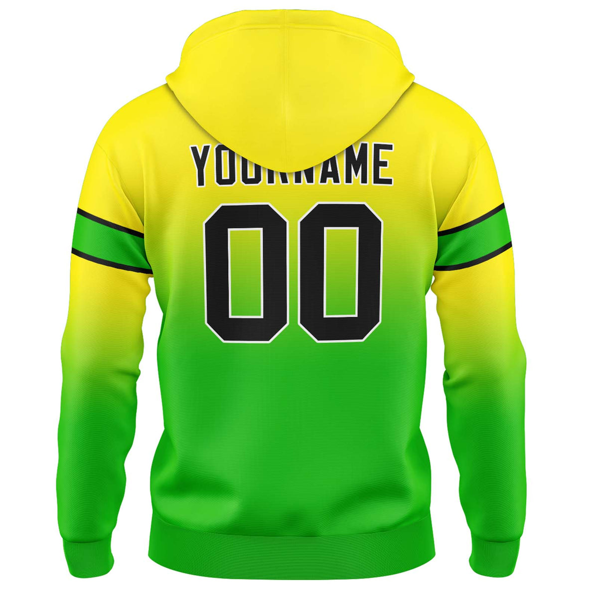 Benutzerdefinierter Verlauf Sweatshirt-Hoodie für Mann, Frau, Mädchen, Junge. Drucken Sie Ihr Logo, Ihren Namen und Ihre Nummer